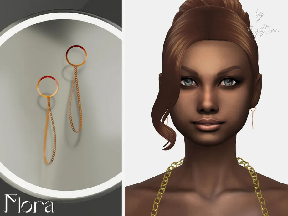 Flora - female earrings