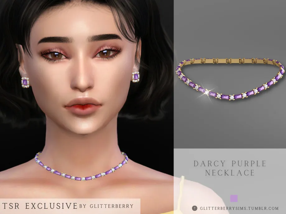 Darcy Purple Necklace