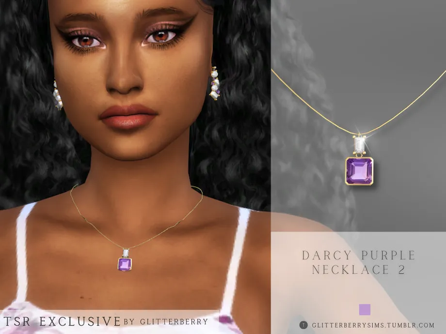 Purple Darcy Necklace 2