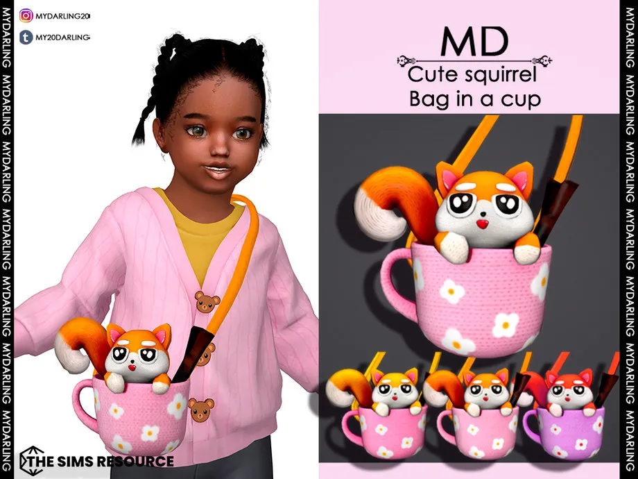 cute squirrel bag in a cup Toddler