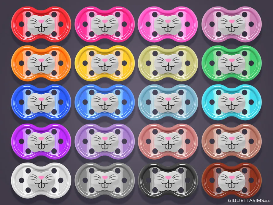 Bunny Teeth Pacifier For Toddlers (left brow ring category)