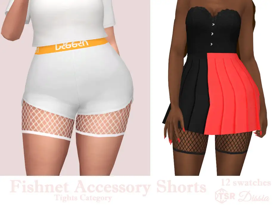 Fishnet Accessory Shorts
