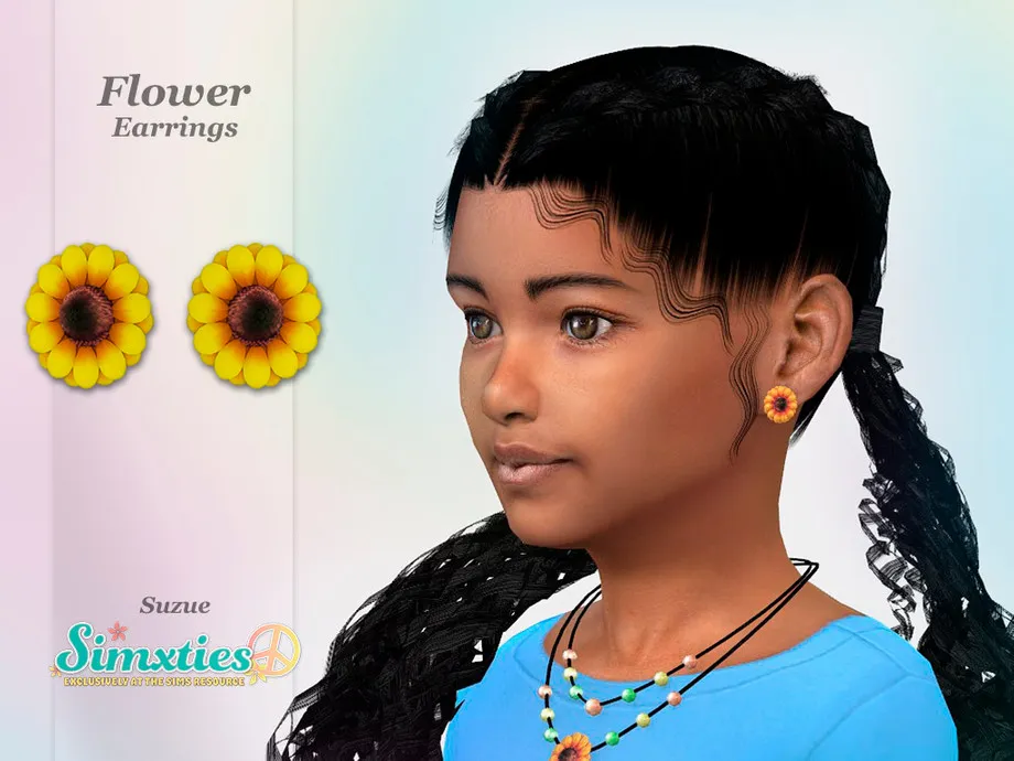 Simxties Flower Earrings Child