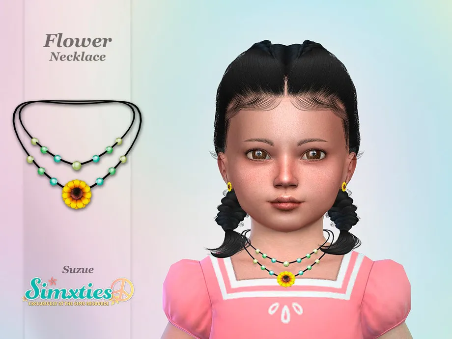 Simxties Flower Necklace Toddler