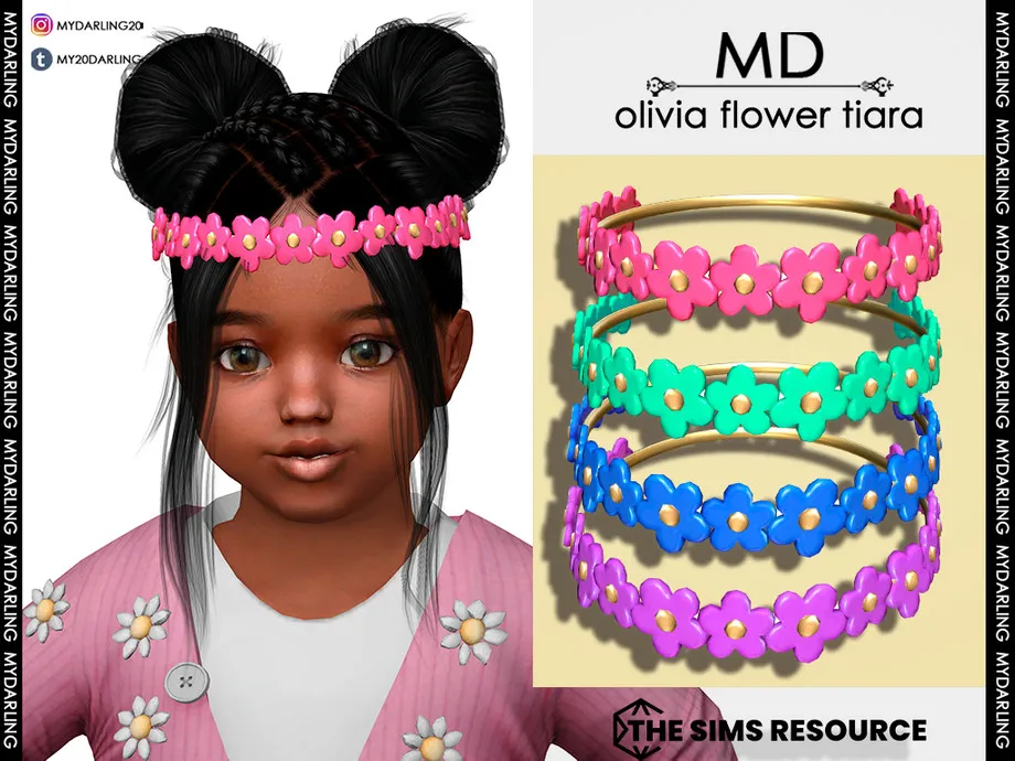olivia flower tiara Toddler