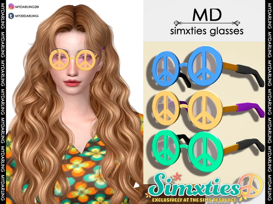 simxties glasses Adult