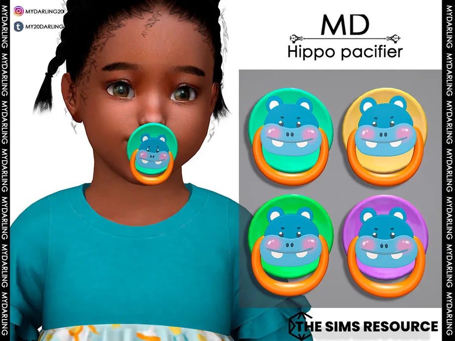 hippo pacifier Toddler