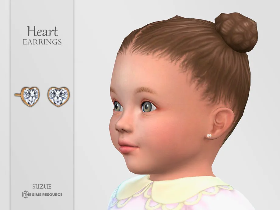 Heart Earrings Infant