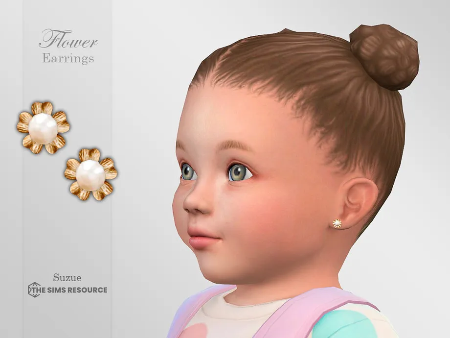 Flower Earrings Infant