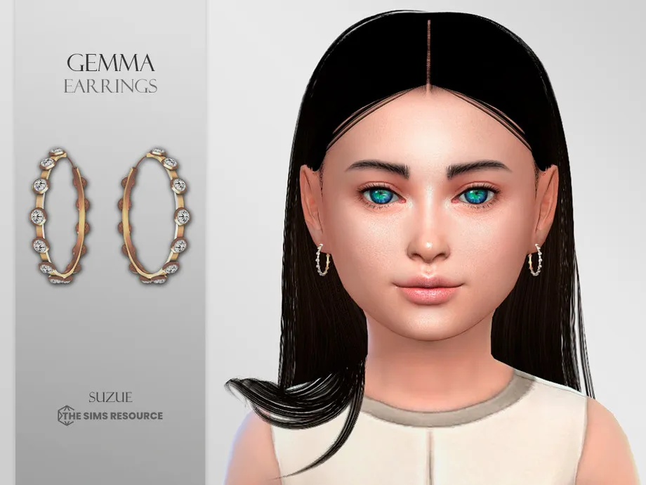 Gemma Hoops Earrings Child