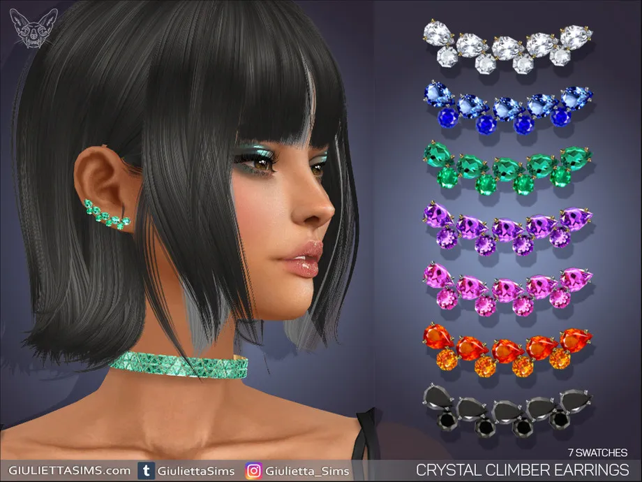 Crystal Climber Earrings