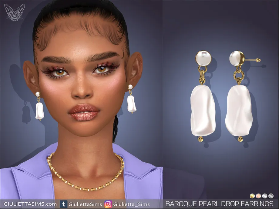Baroque Pearl Drop Earrings