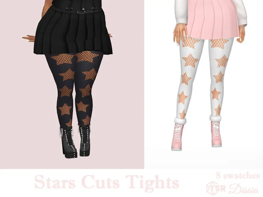 Star Cuts Tights