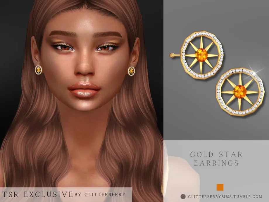 Gold Star Earrings