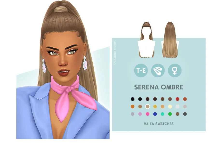 Serena Hairstyle - Ombre Accessory