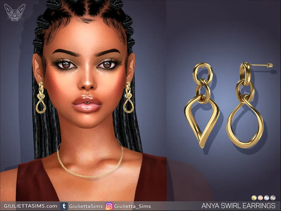 Anya Swirl Earrings