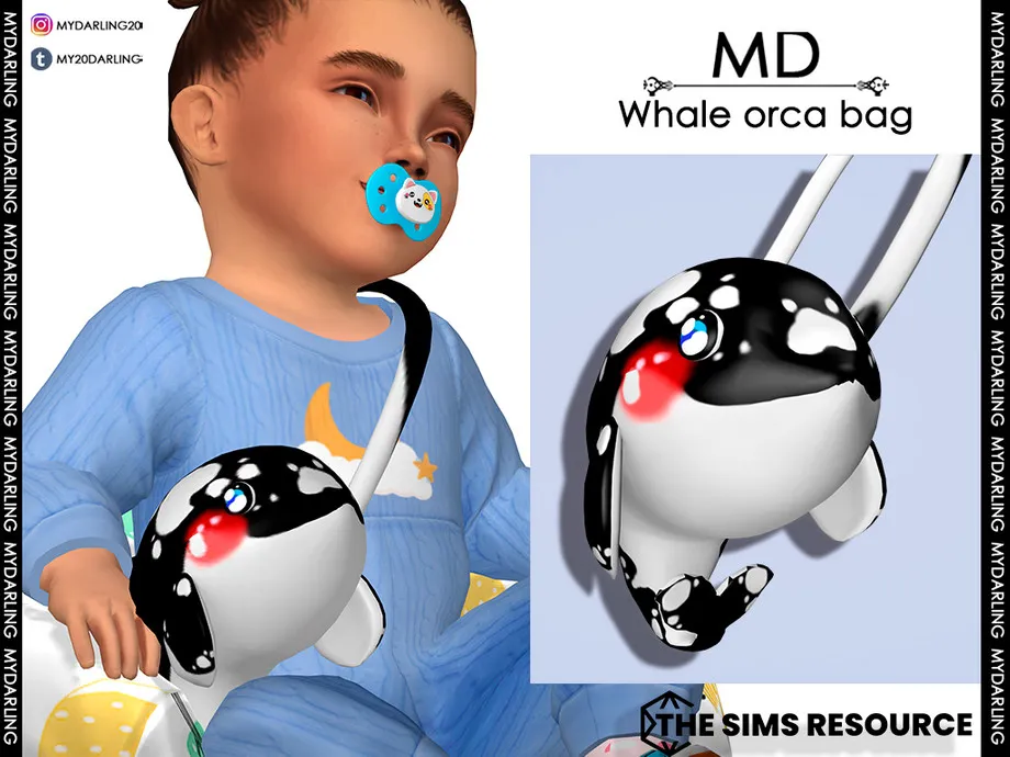 Whale orca  bag Infant