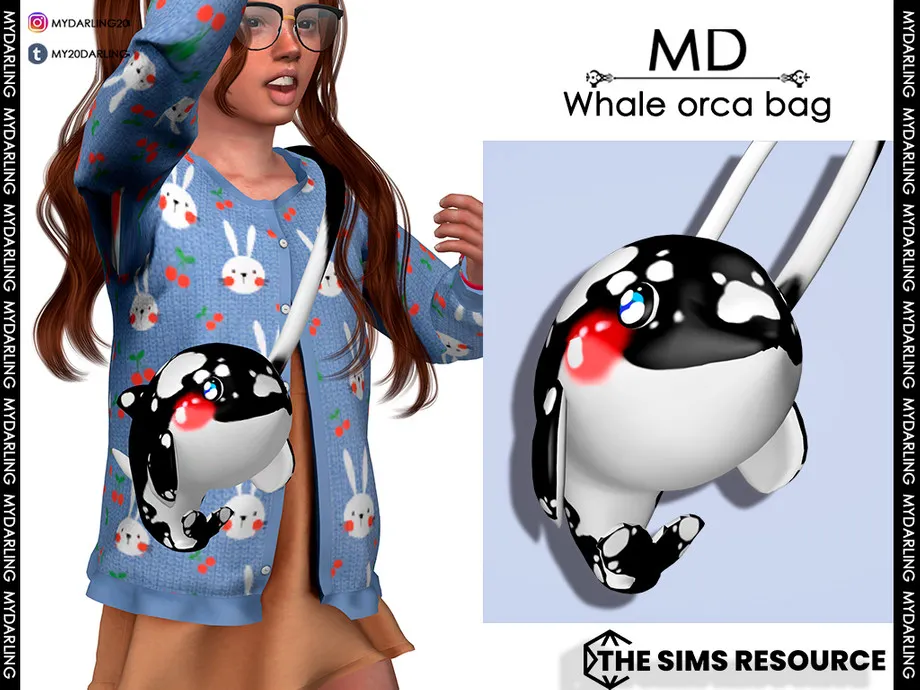 Whale orca bag Child