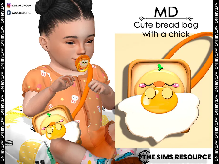 Cute bread bag with a chick Infant