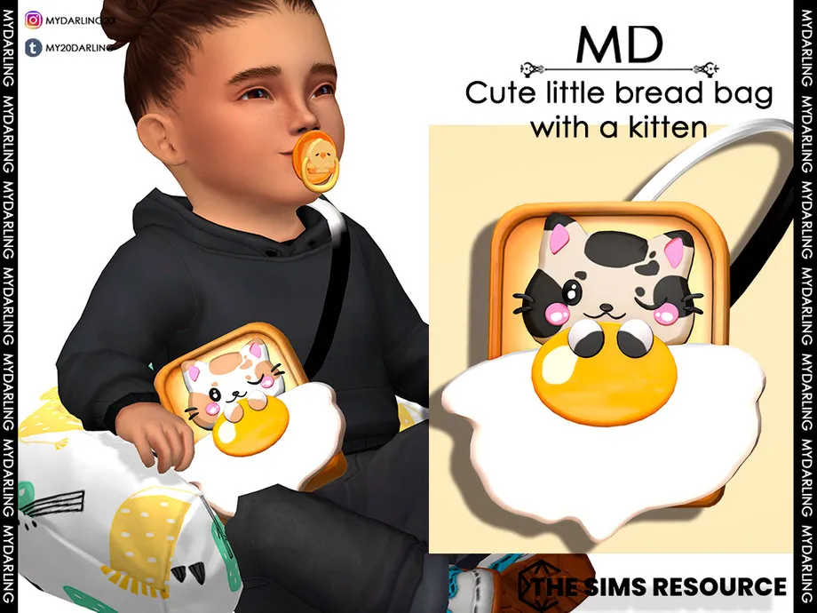 Cute little bread bag with a kitten Infant