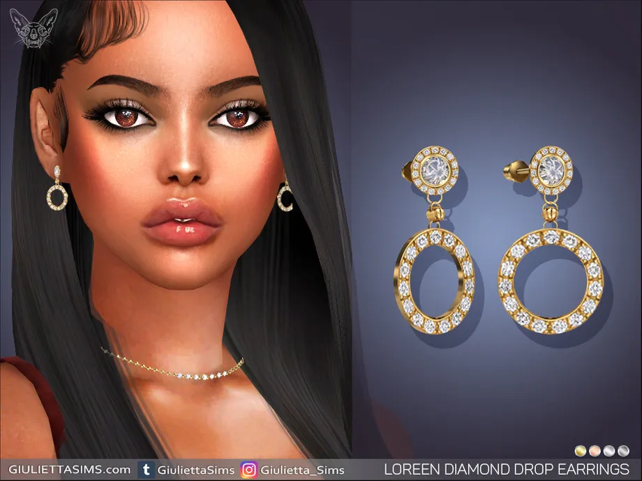 Loreen Diamond Drop Earrings