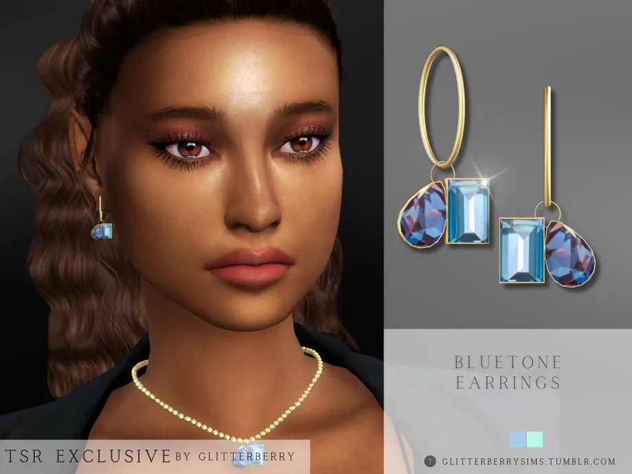 Bluetone Earring