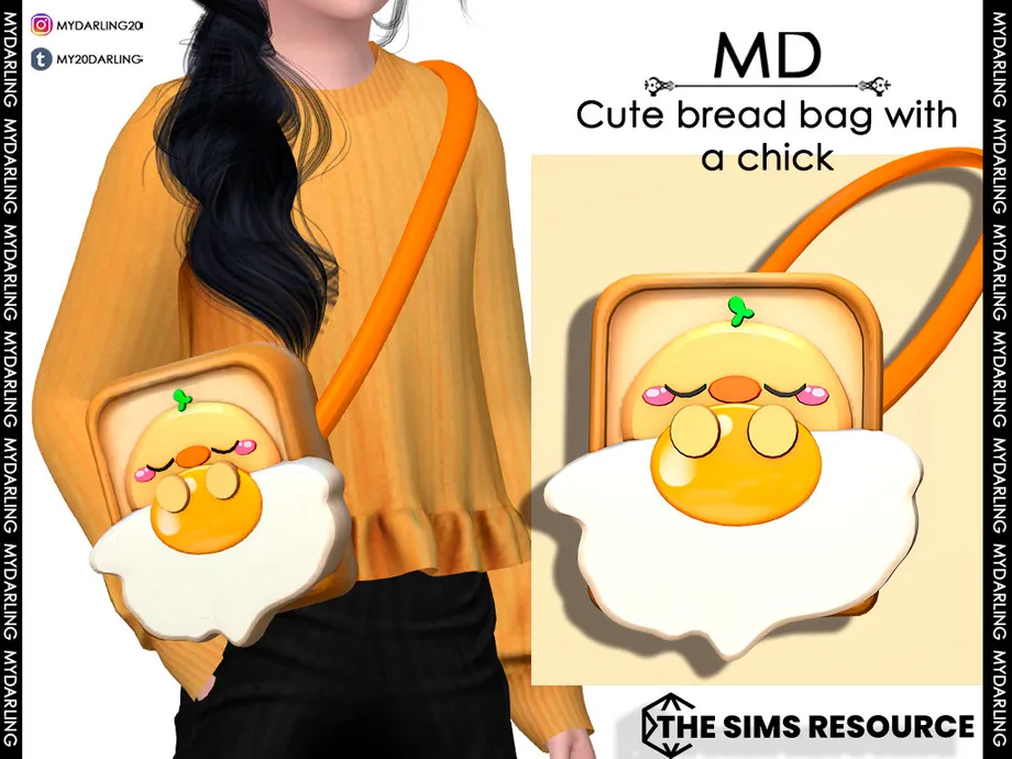 Cute bread bag with a chick Child