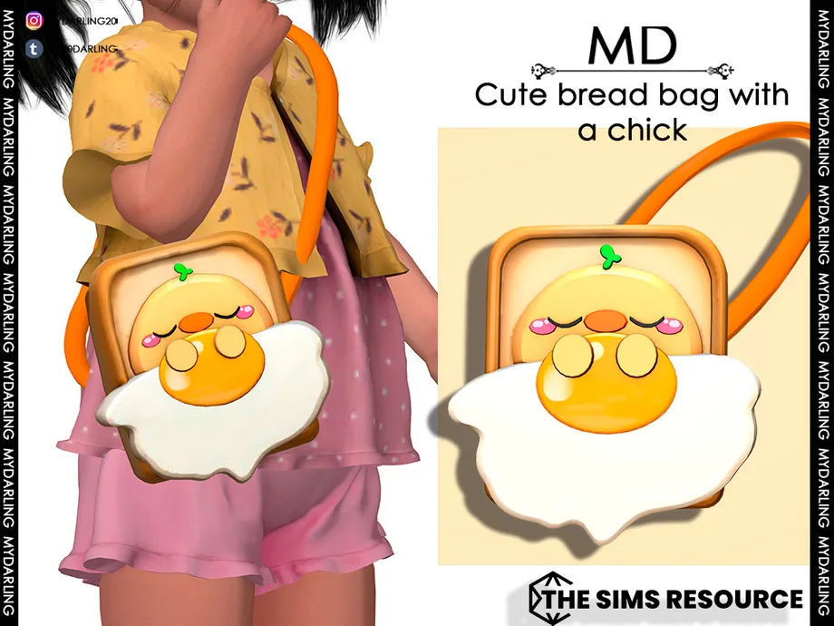 Cute bread bag with a chick Toddler