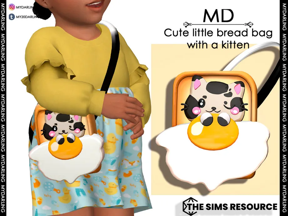 Cute little bread bag with a kitten Toddler
