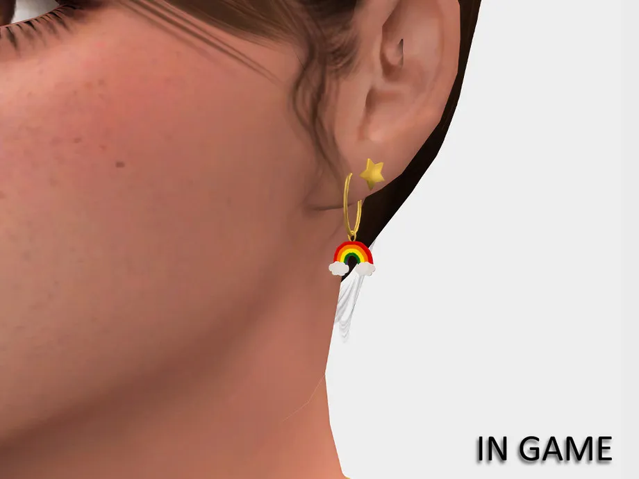 Rainbow Earrings for Children