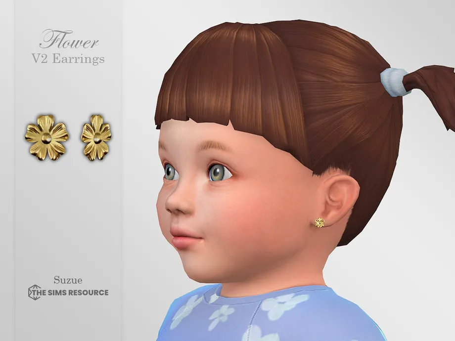 Flower V2 Earrings Infant