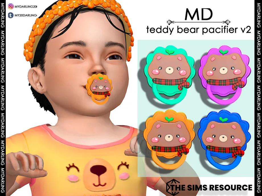 teddy bear pacifier v2 infant