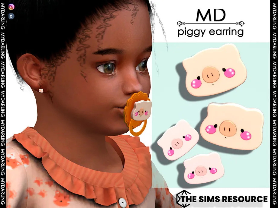 piggy earring Toddler