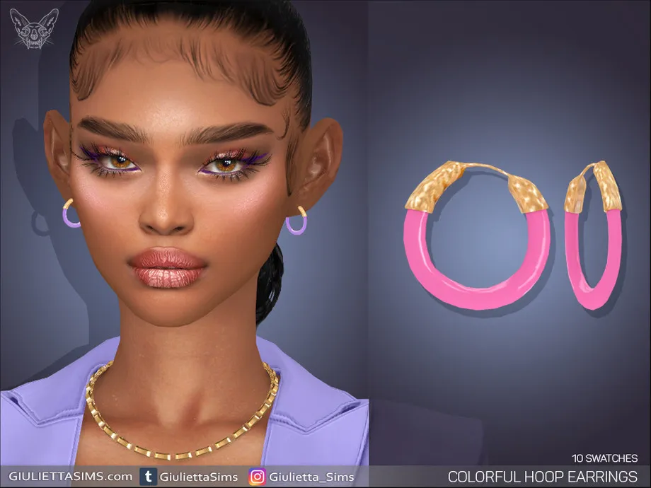 Colorful Hoop Earrings