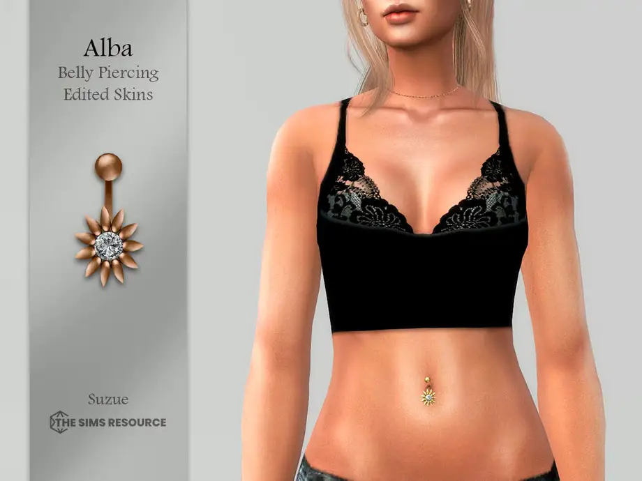 Alba Belly Piercing (Edited Skins)