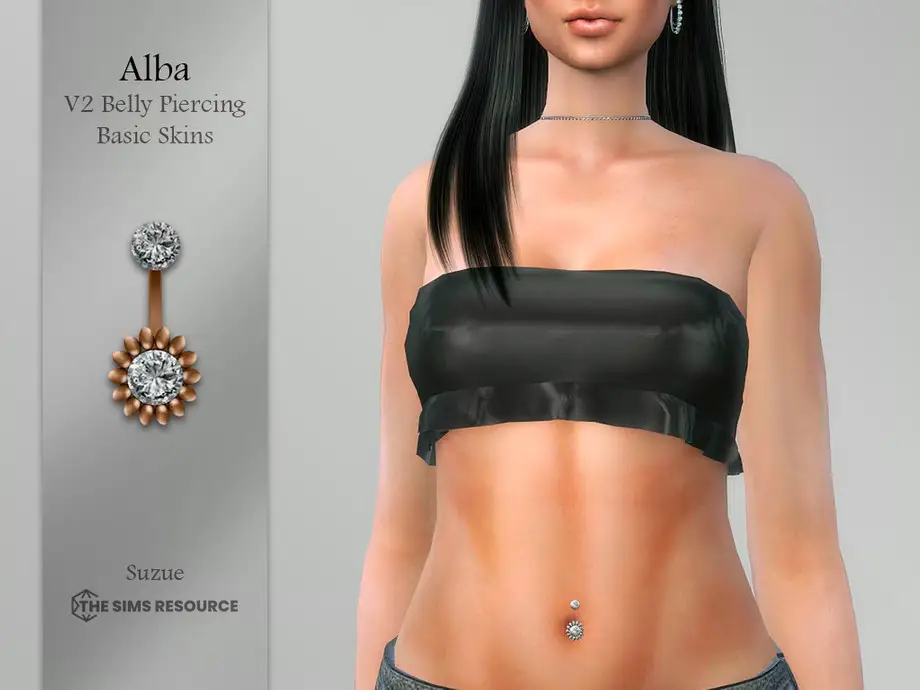 Alba V2 Belly Piercing (Basic Skins)
