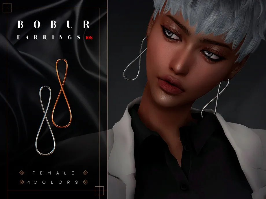 Hourglass pendant earrings