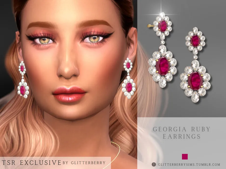 Georgia Ruby Earrings