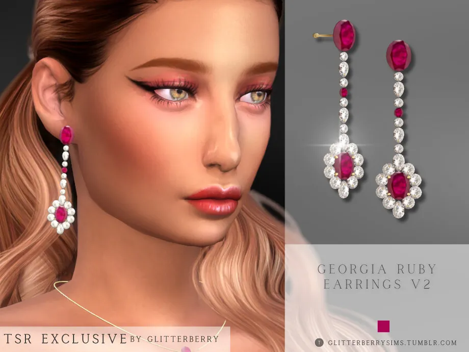 Georgia Ruby Earrings v2