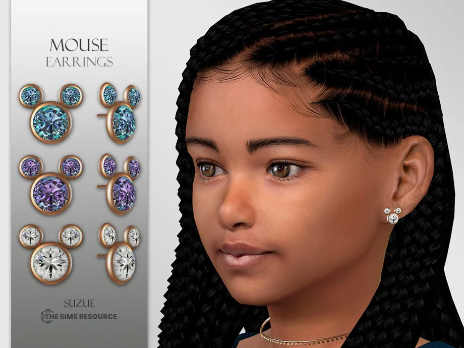 Mouse Earrings Child