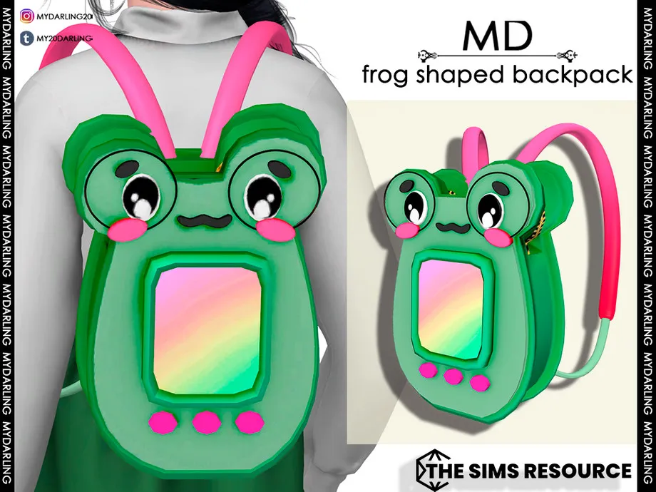 frog shaped backpack Child