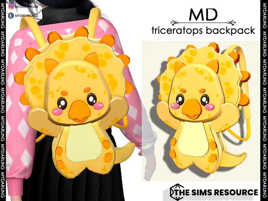 triceratops backpack Child