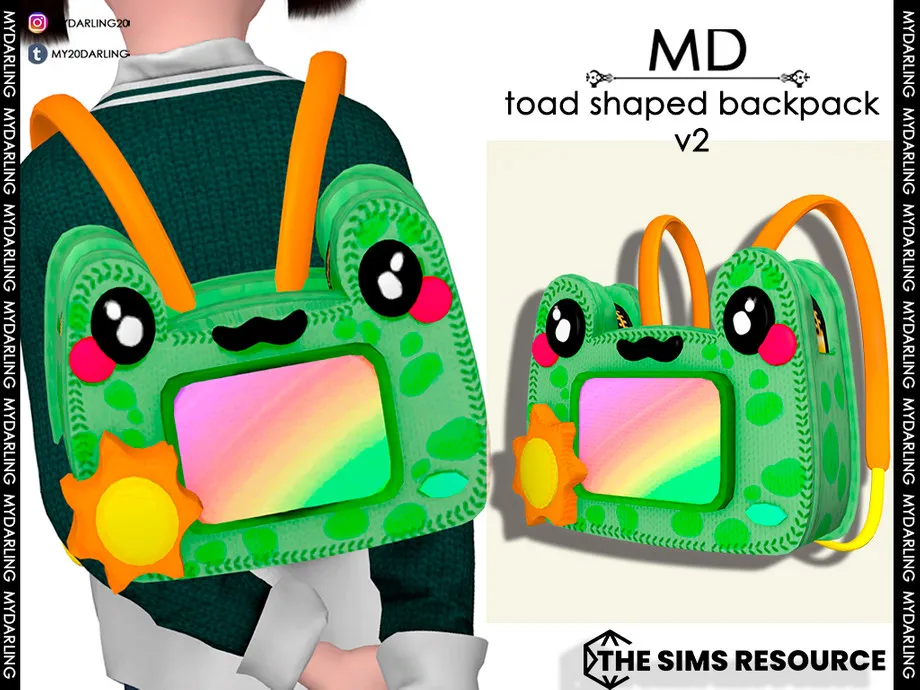 toad shaped backpack v2 Child