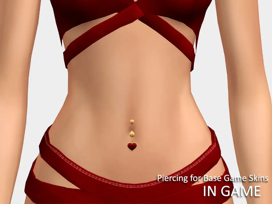 Heartburn Belly Piercing A (for BaseGame Skins)