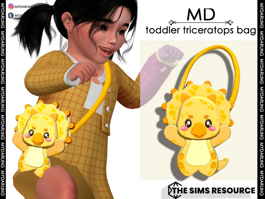 toddler triceratops bag