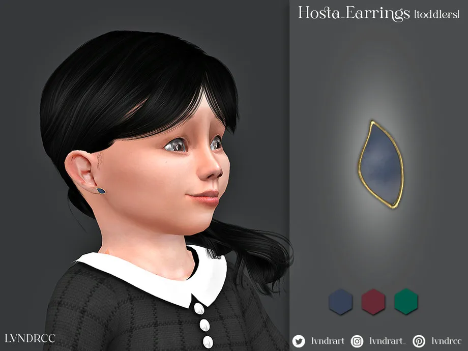 Hosta Earrings [toddlers]