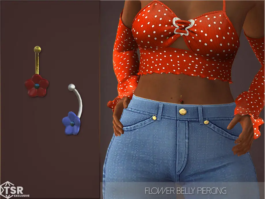 Flower Belly Piercing
