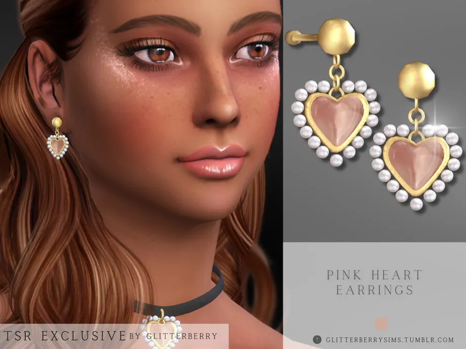 Pink Heart Earring v2