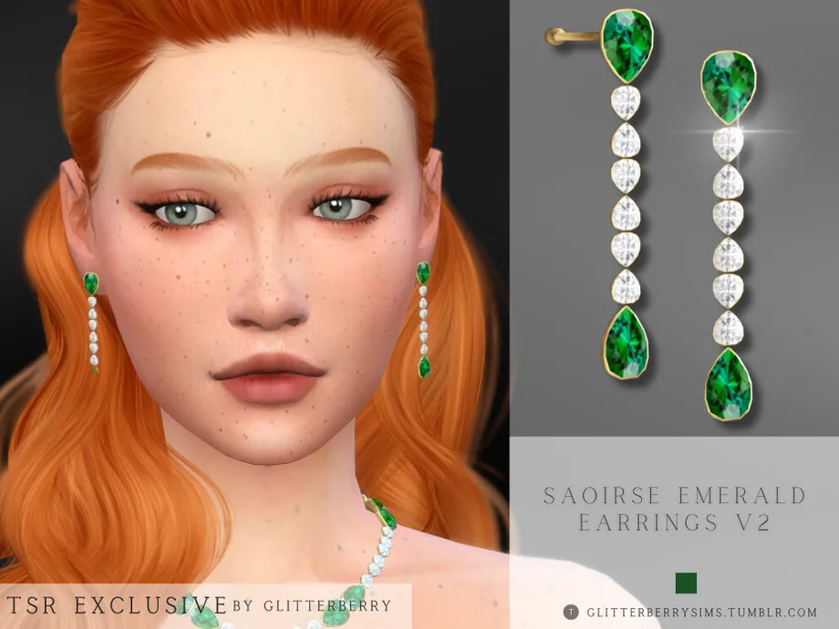 Saorise Emerald Earring v2