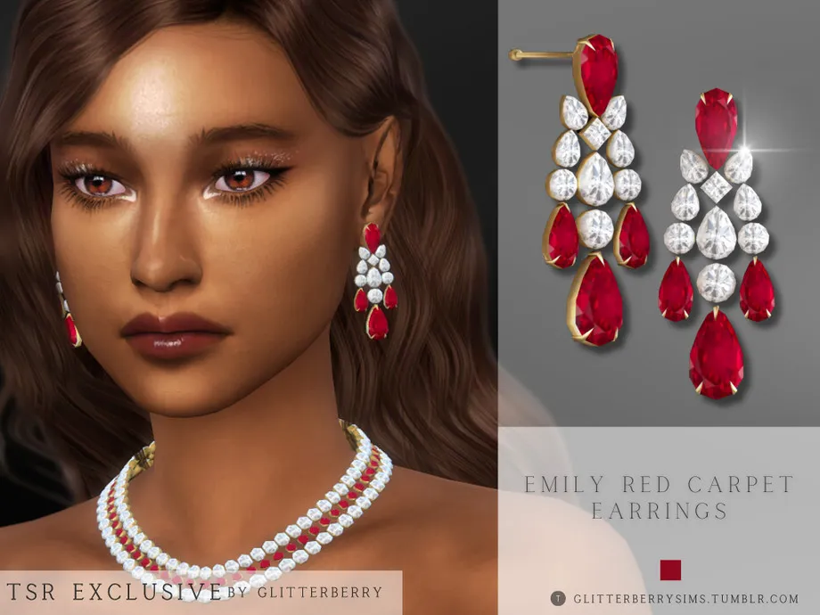 Emily Red Carpet Earrings